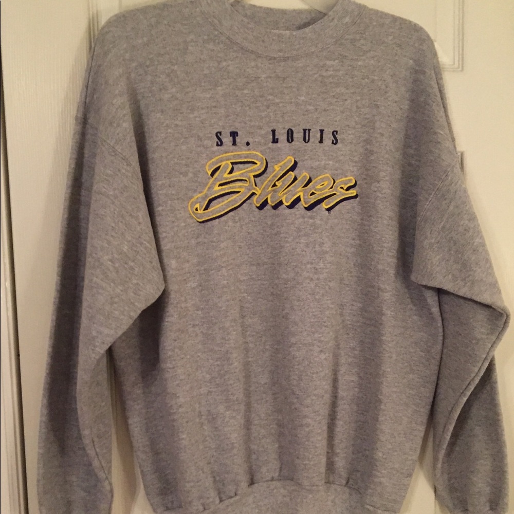 St Louis Blues long sleeve sweatshirt Lg